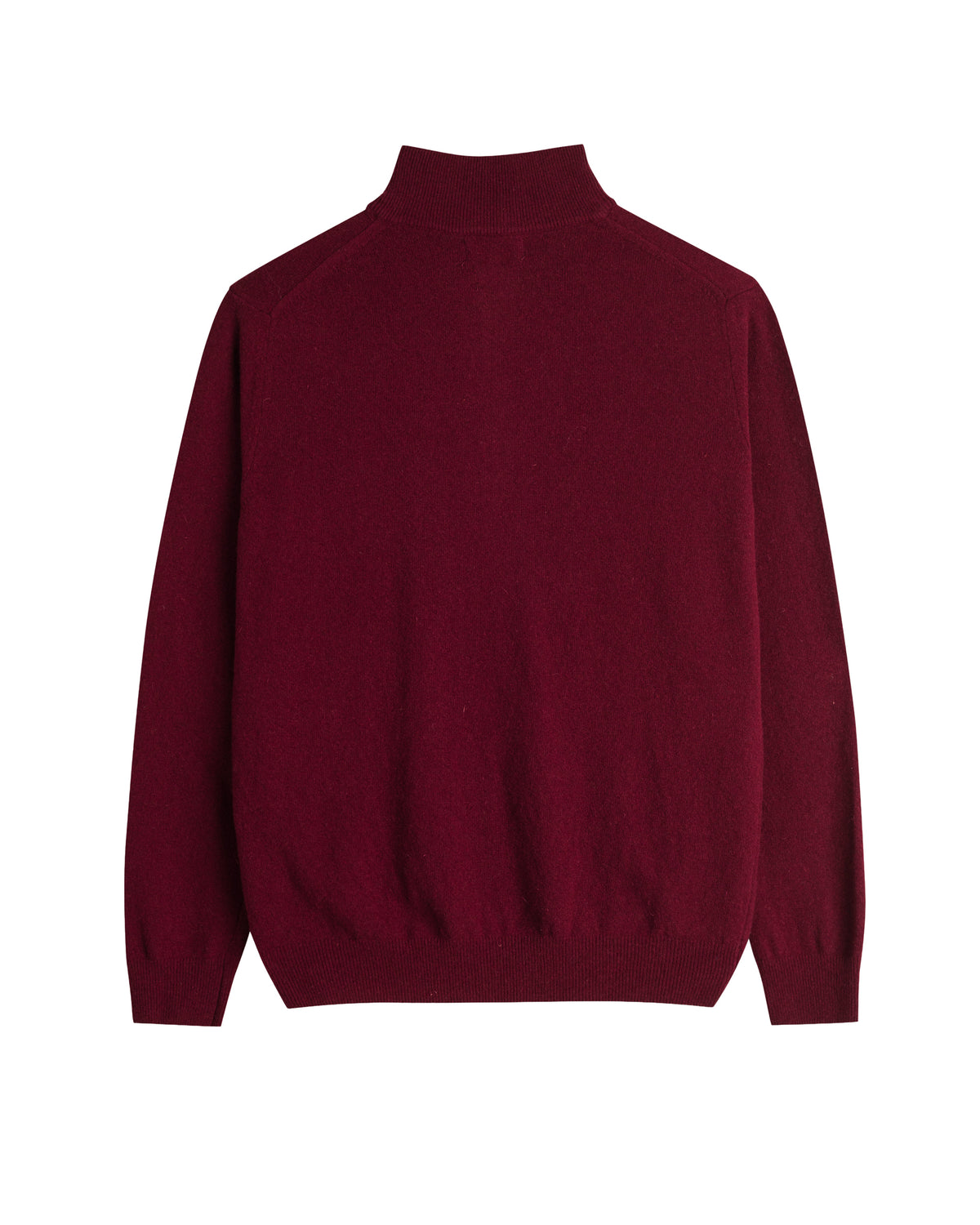 Mcs Maglia Uomo Mezza Zip con Logo Colore Rosso Bordeaux