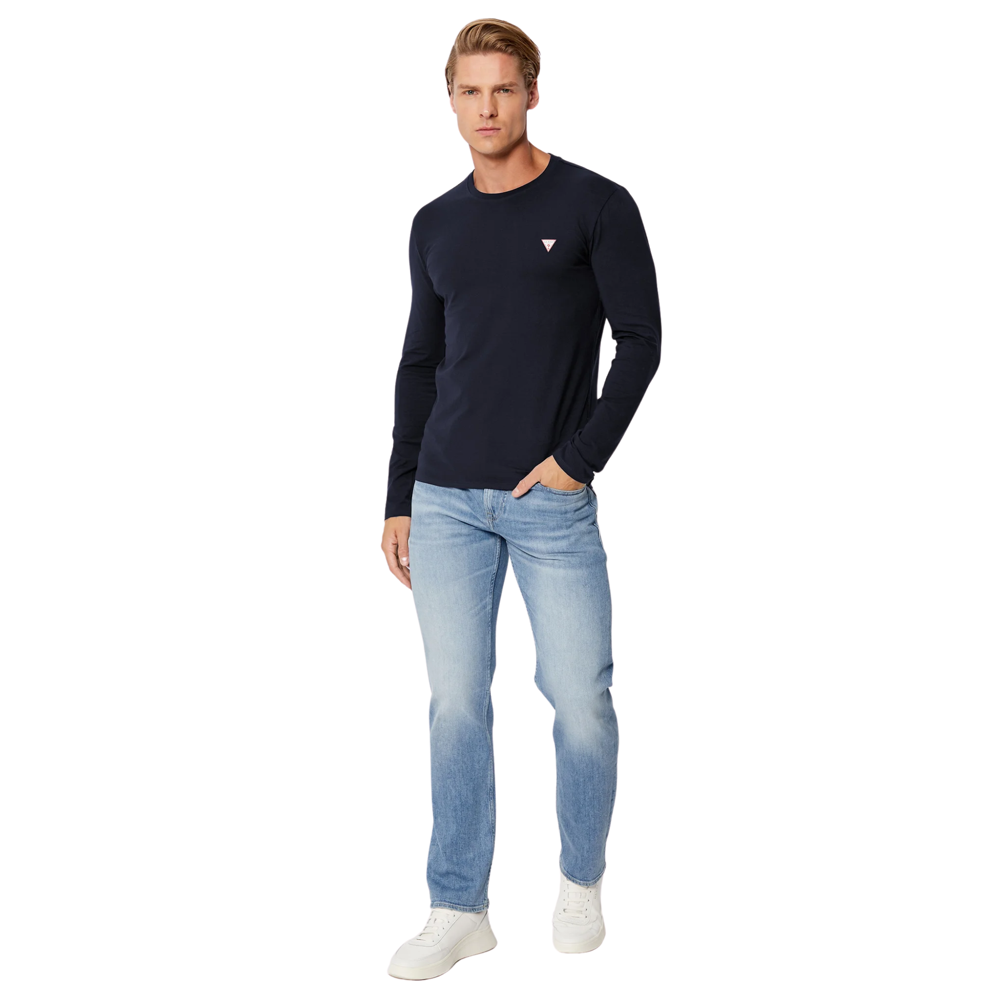 Guess Jeans Angeles M2YAN2 D4Q43 Blu Slim Fit Denim
