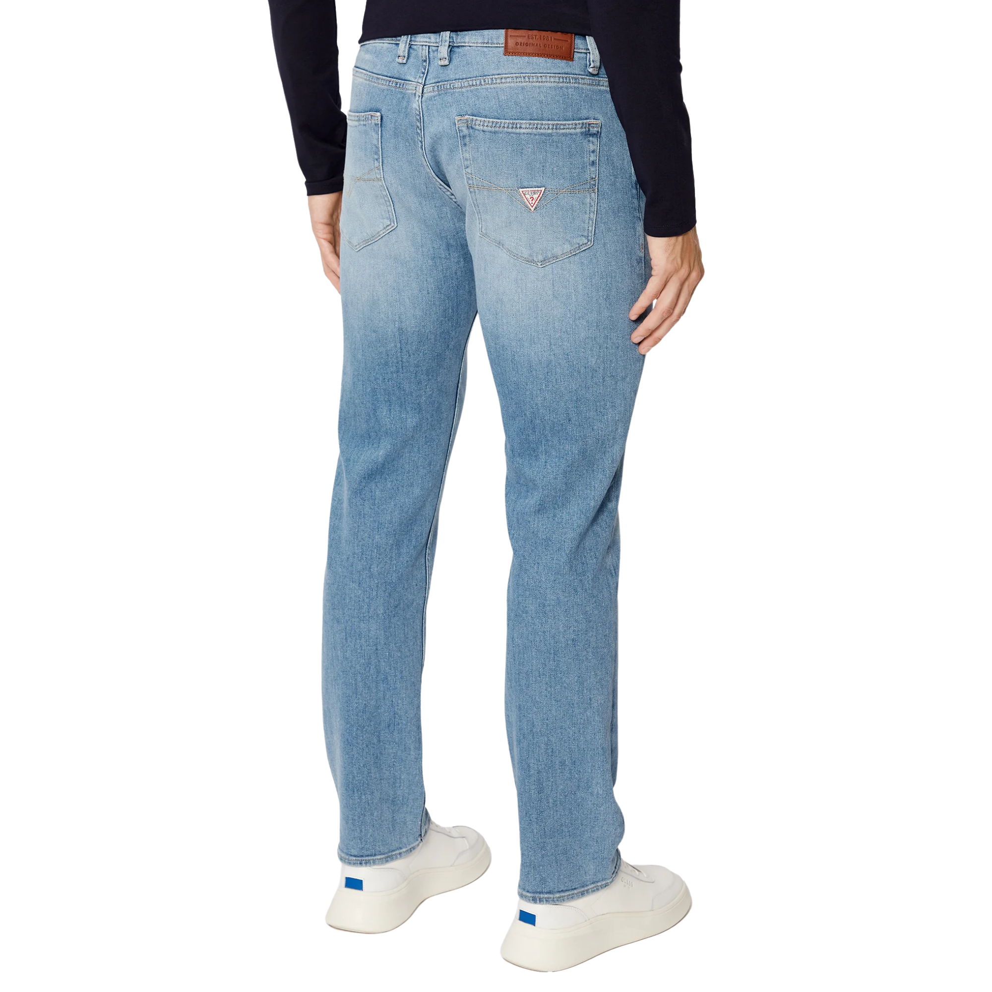 Guess Jeans Angeles M2YAN2 D4Q43 Blu Slim Fit Denim