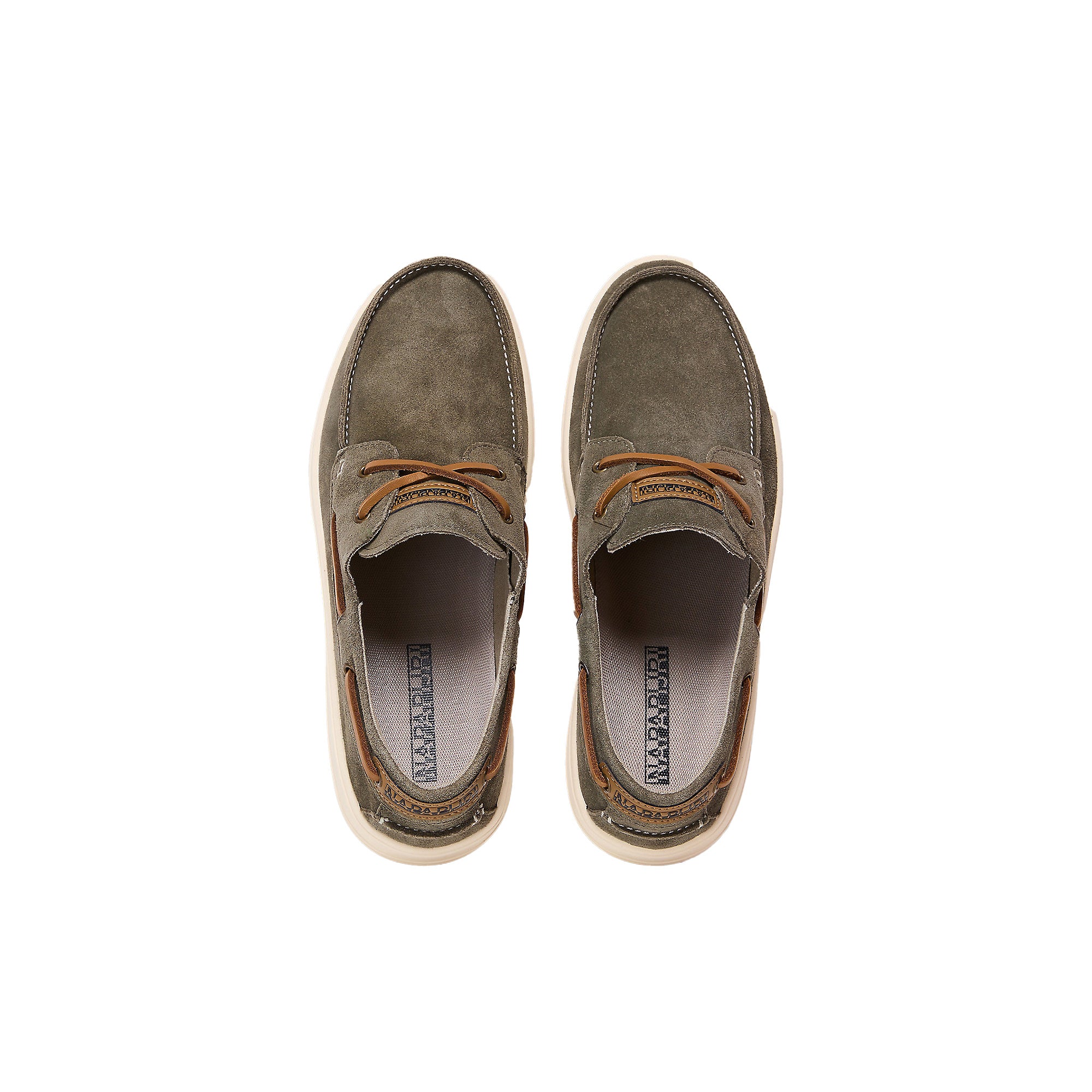 Napapijri Mocassini Bark Suede Verde Scuro