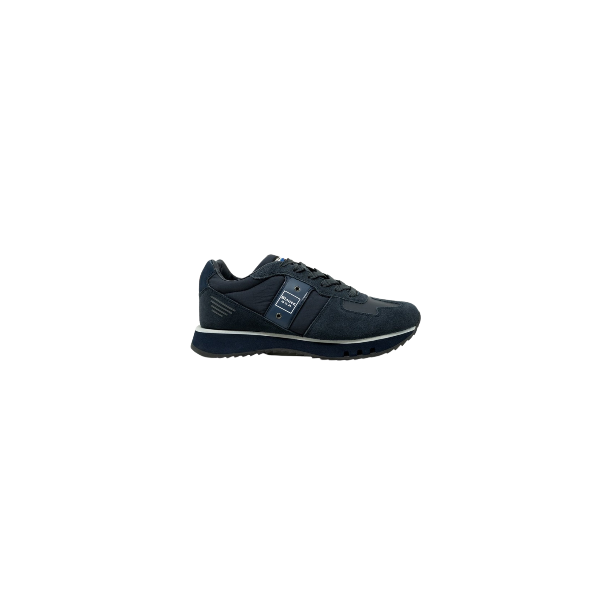 Blauer sneaker in pelle e tessuto tecnico Tokyo01/