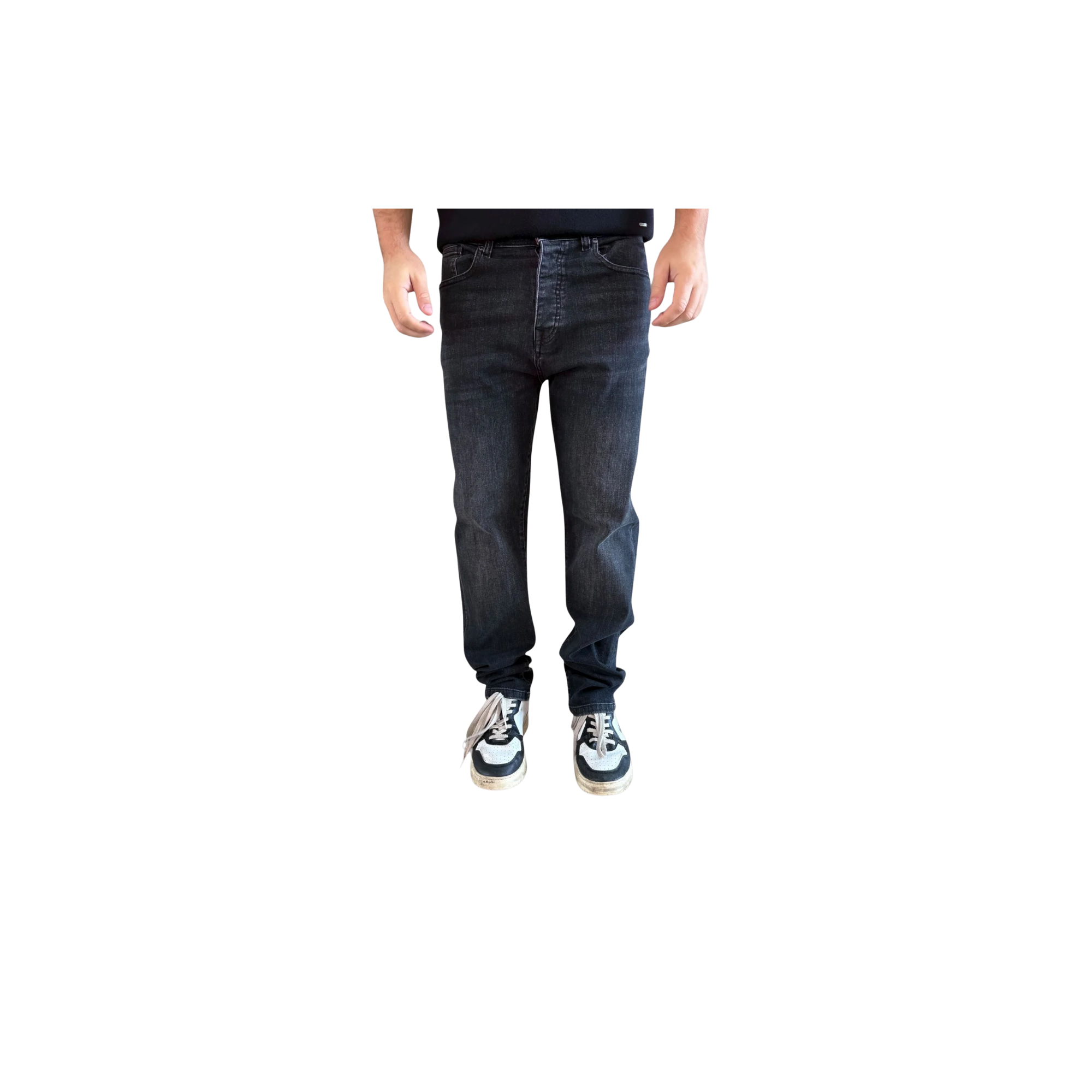 Over D Jeans regular straight NERO