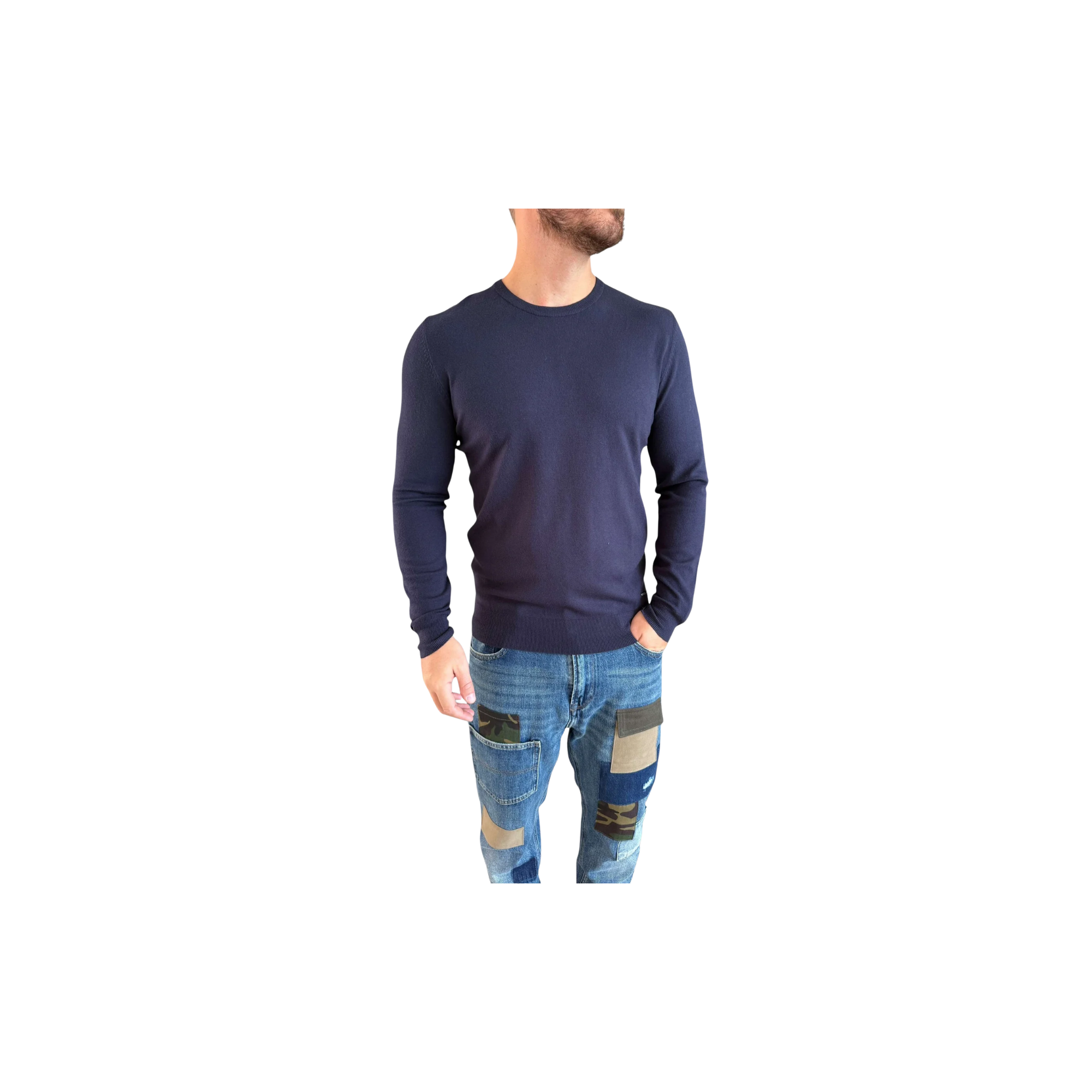 Over D pullover  BLU