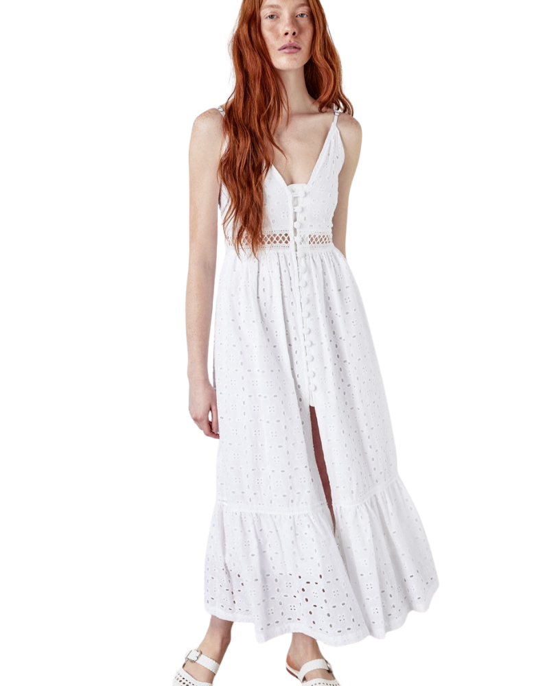 Amiuni Abito Midi Colore Bianco