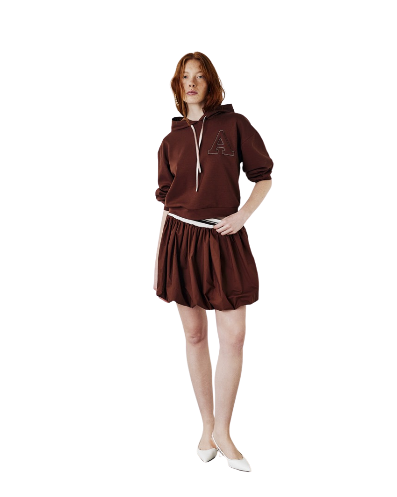 Amiuni Gonna a Palloncino Colore Marrone