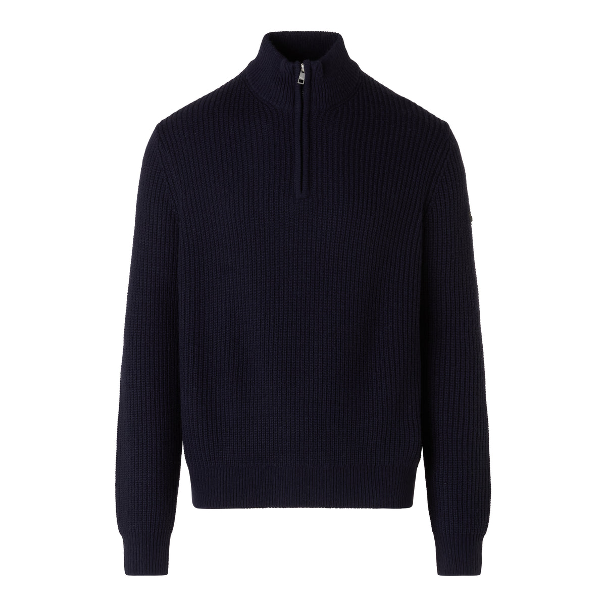 Armata di Mare Maglione Collo Alto con Mezza Zip Colore Blu Navy