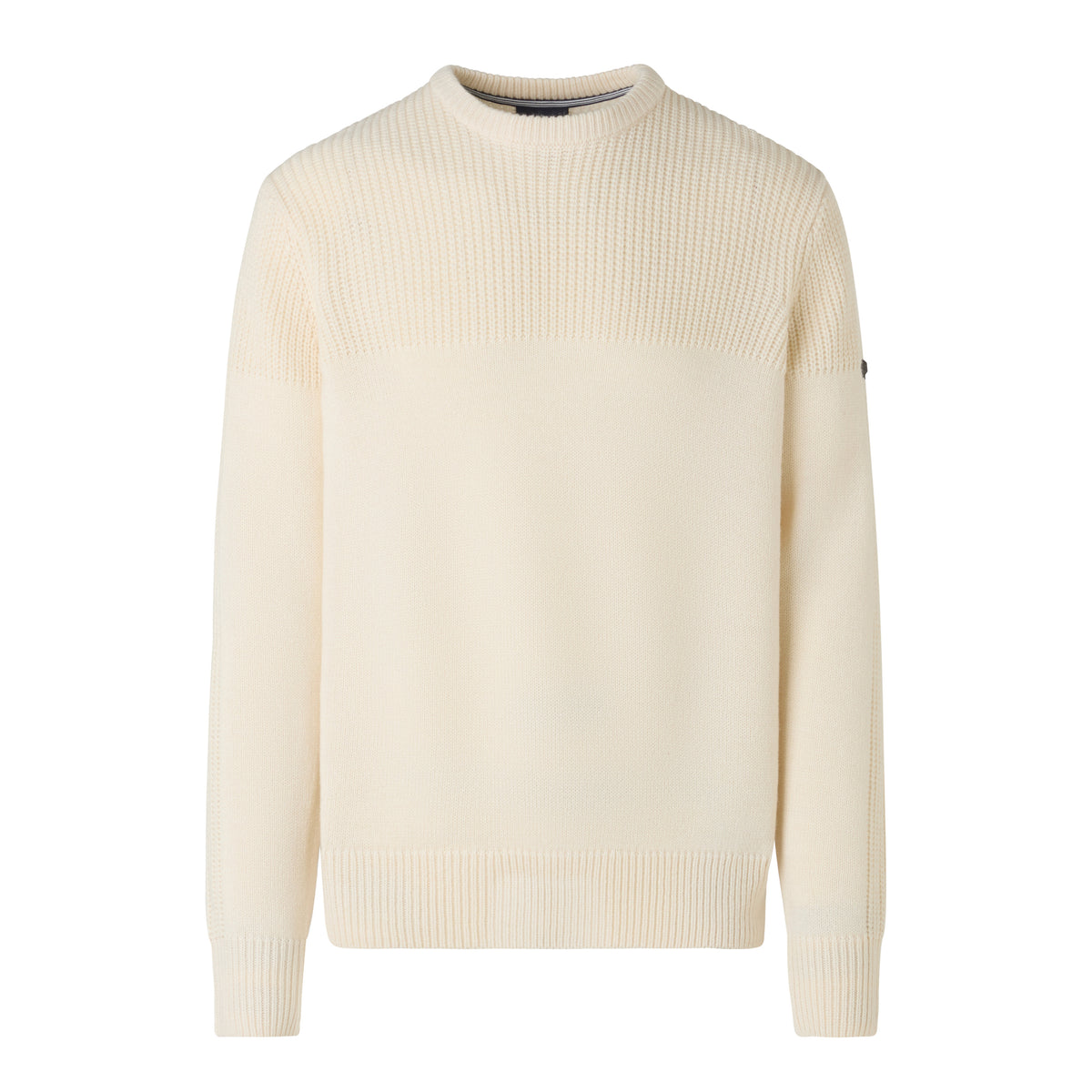 Armata di Mare Maglione Girocollo in Maglia Colore Bianco Panna