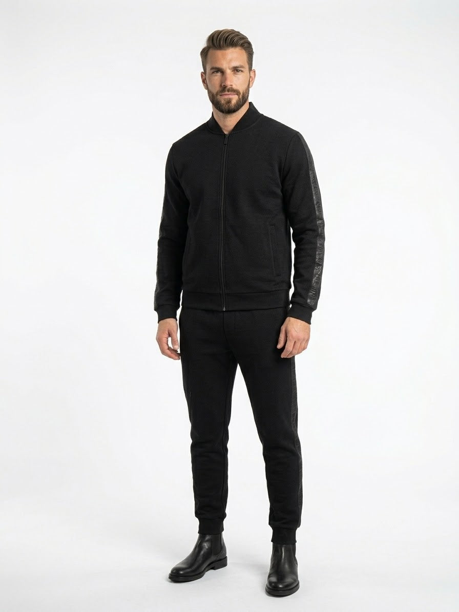 Bikkembergs Tuta con Bande Laterali Colore Nero