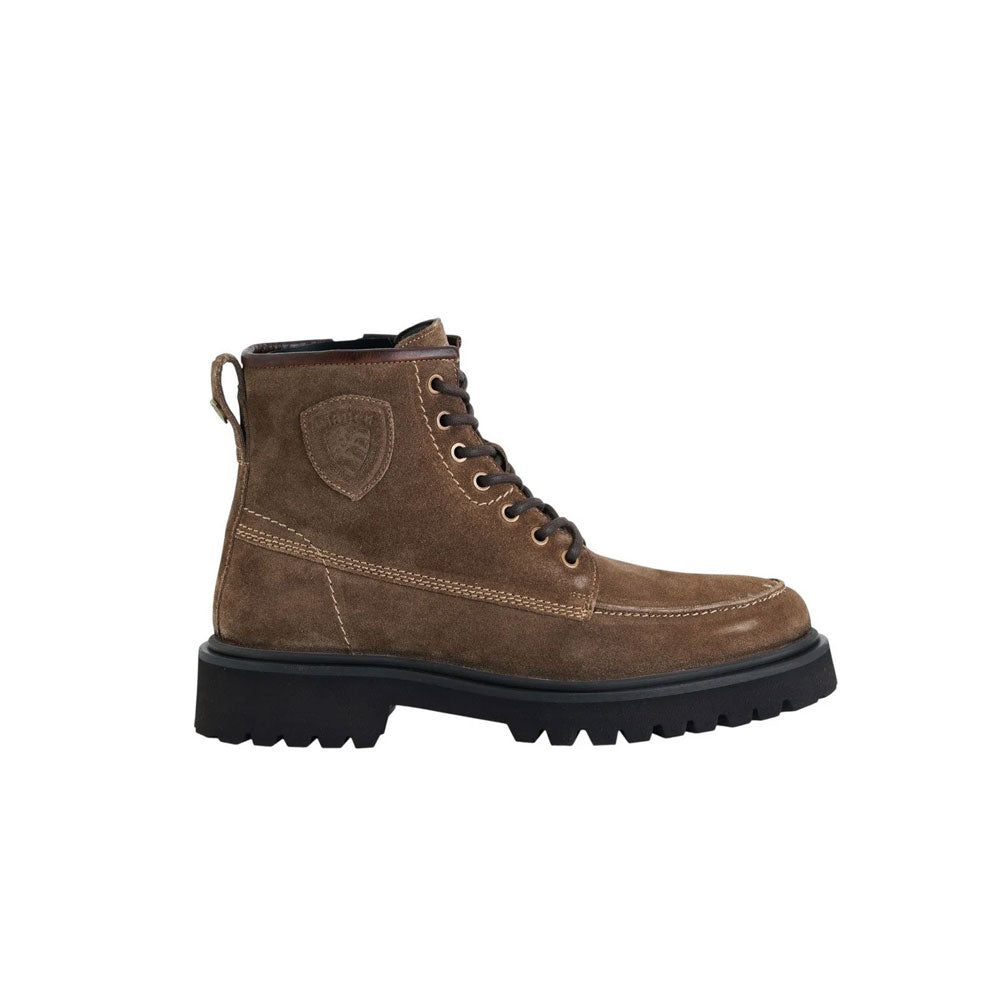 Blauer Anfibio Buxton in Camoscio da Uomo Colore Elephant