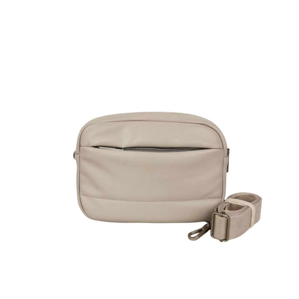 Blauer Borsa a Tracolla in Ecopelle con Logo da Donna Colore Crema 2