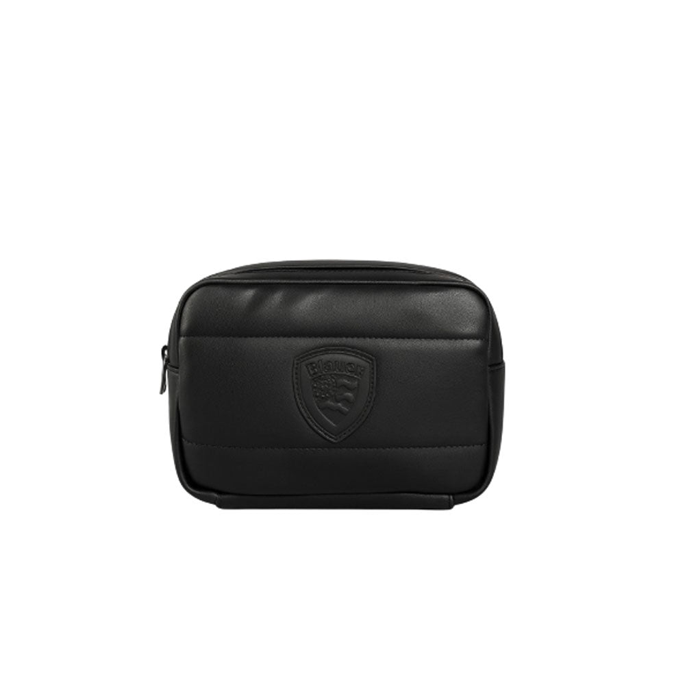 Blauer Borsa a Tracolla in Ecopelle con Logo da Donna Colore Nero