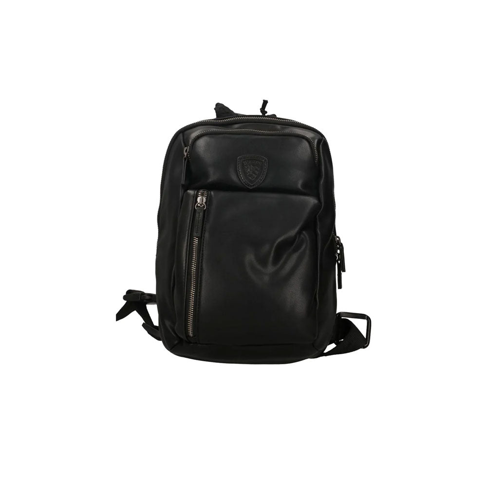 Blauer Borsa a Tracolla in Ecopelle da Uomo Colore Nero