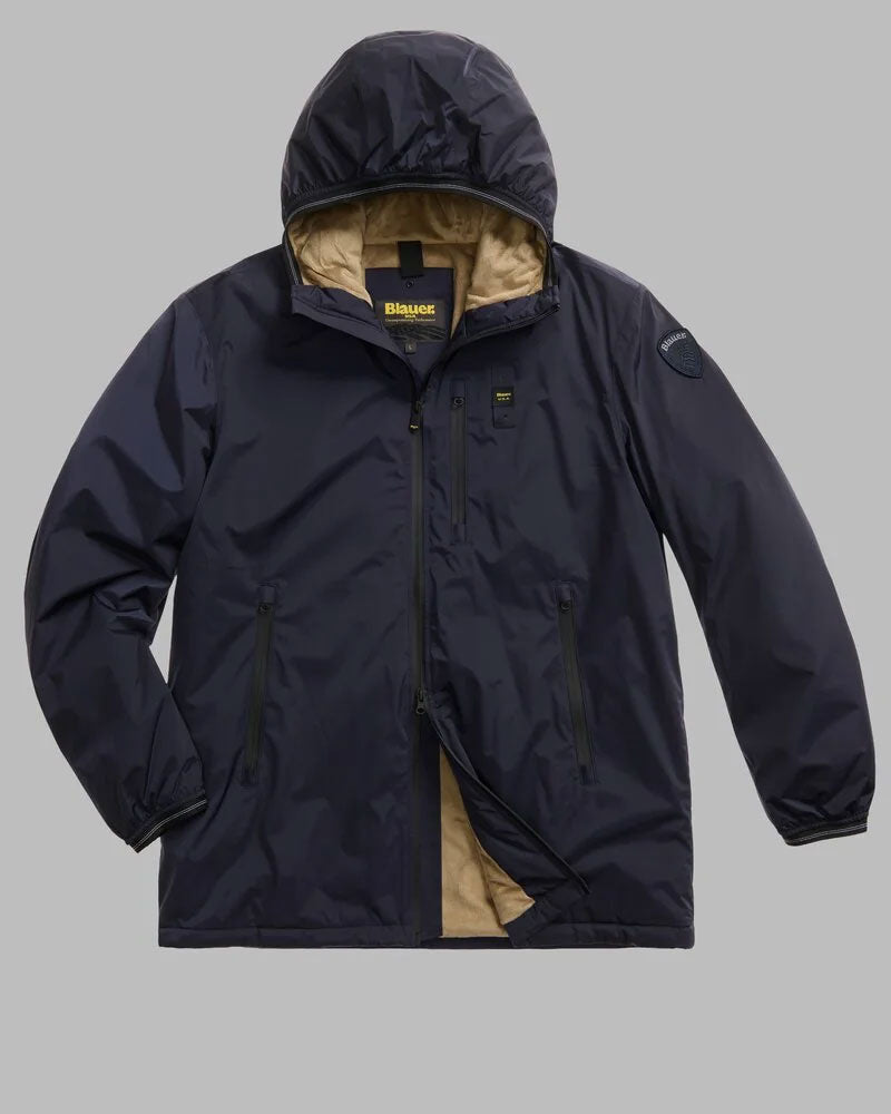 Blauer Giacca Taped e Pelliccia Ecologica Jarvis da Uomo Colore Blu 2