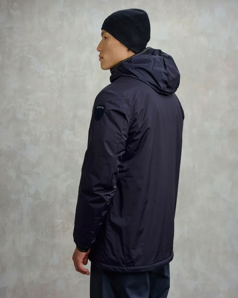 Blauer Giacca Taped e Pelliccia Ecologica Jarvis da Uomo Colore Blu 4