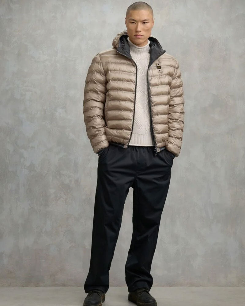 Blauer Giubbetto Reversibile Termosaldato Donald da Uomo Colore Grigio Antracite Interno Beige