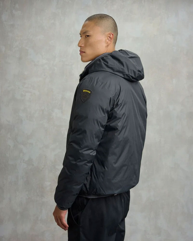 Blauer Giubbetto Reversibile Termosaldato Donald da Uomo Colore Grigio Antracite Interno Beige 3