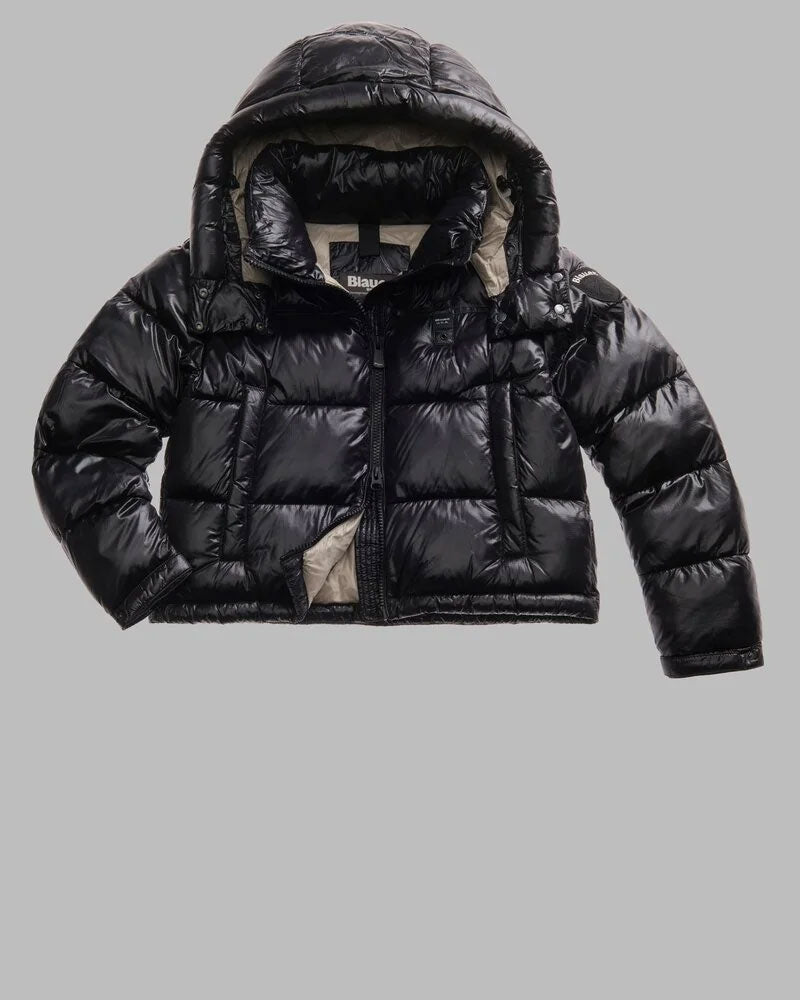 Blauer Giubbino Crop Gloria da Donna Colore Nero
