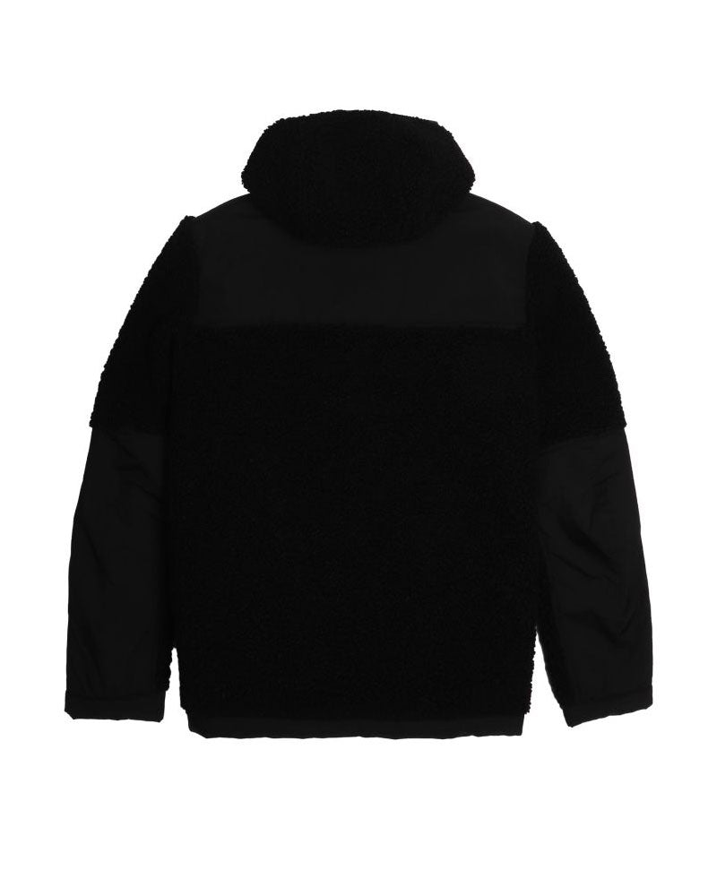 Blauer Giubbino con Cappuccio in Pelliccia Eco Wilcock da Uomo Colore Nero 2
