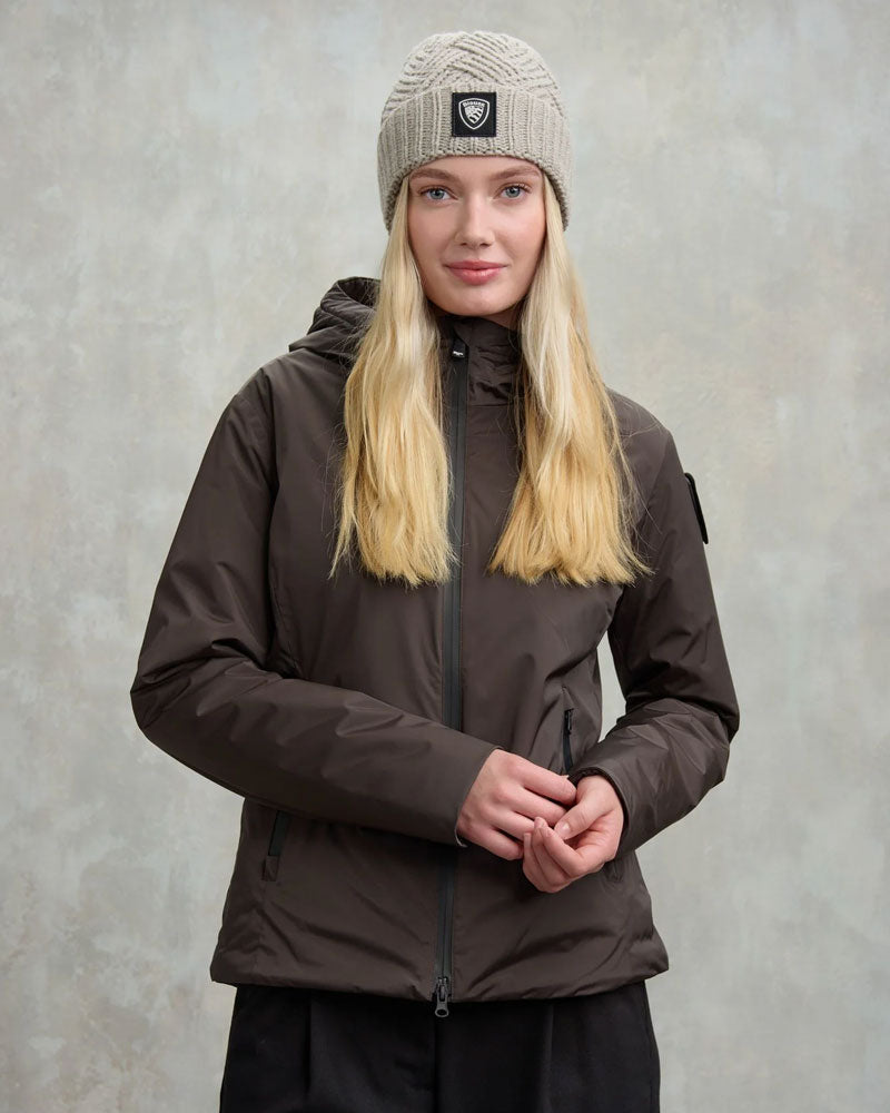 Blauer Giubbino con Interno in Eco Pelliccia Erie da Donna Colore Nero Olivia
