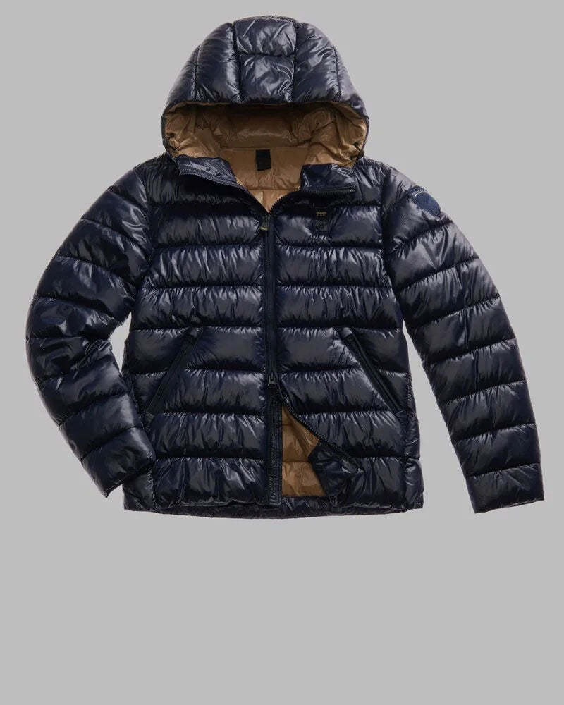 Blauer Giubbino in Nylon Eco Adams da Uomo Colore Blu 2