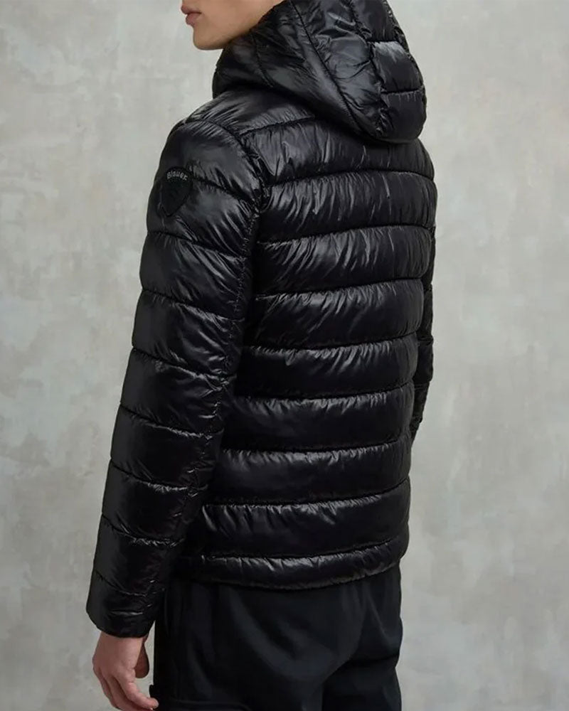 Blauer Giubbino in Nylon Eco Adams da Uomo Colore Nero 2