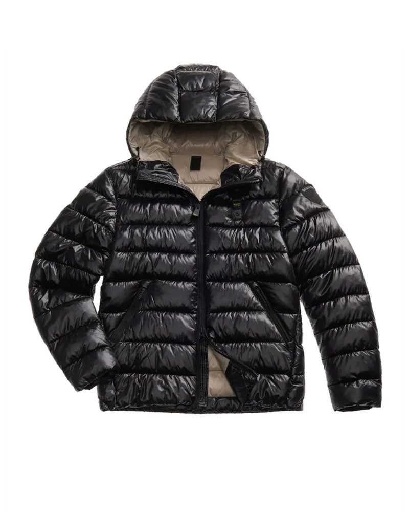 Blauer Giubbino in Nylon Eco Adams da Uomo Colore Nero 3