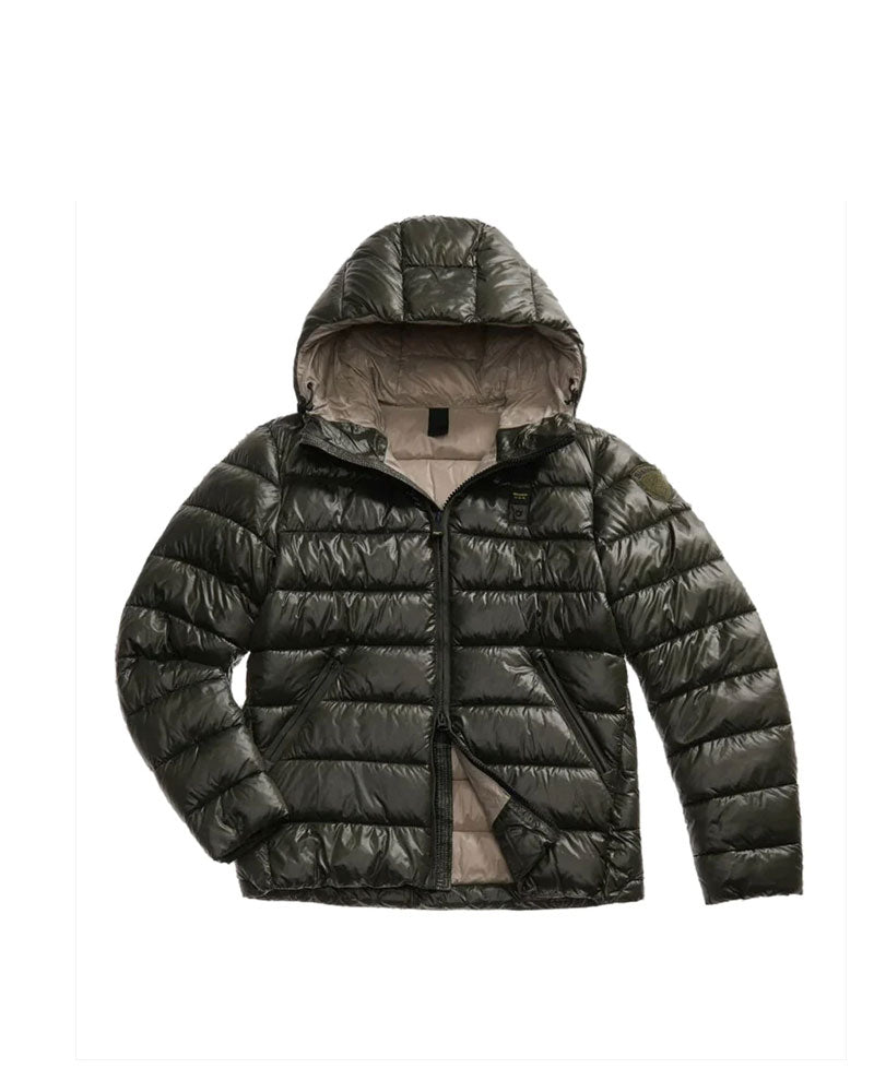 Blauer Giubbino in Nylon Eco Adams da Uomo Colore Verde 3