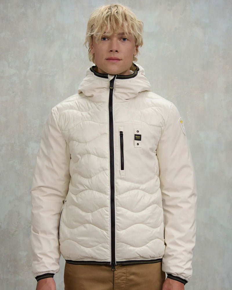 Blauer Piumino Imbottitura Mista Albert da Uomo Colore Bianco