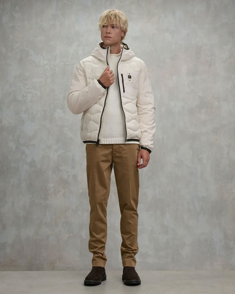 Blauer Piumino Imbottitura Mista Albert da Uomo Colore Bianco 3