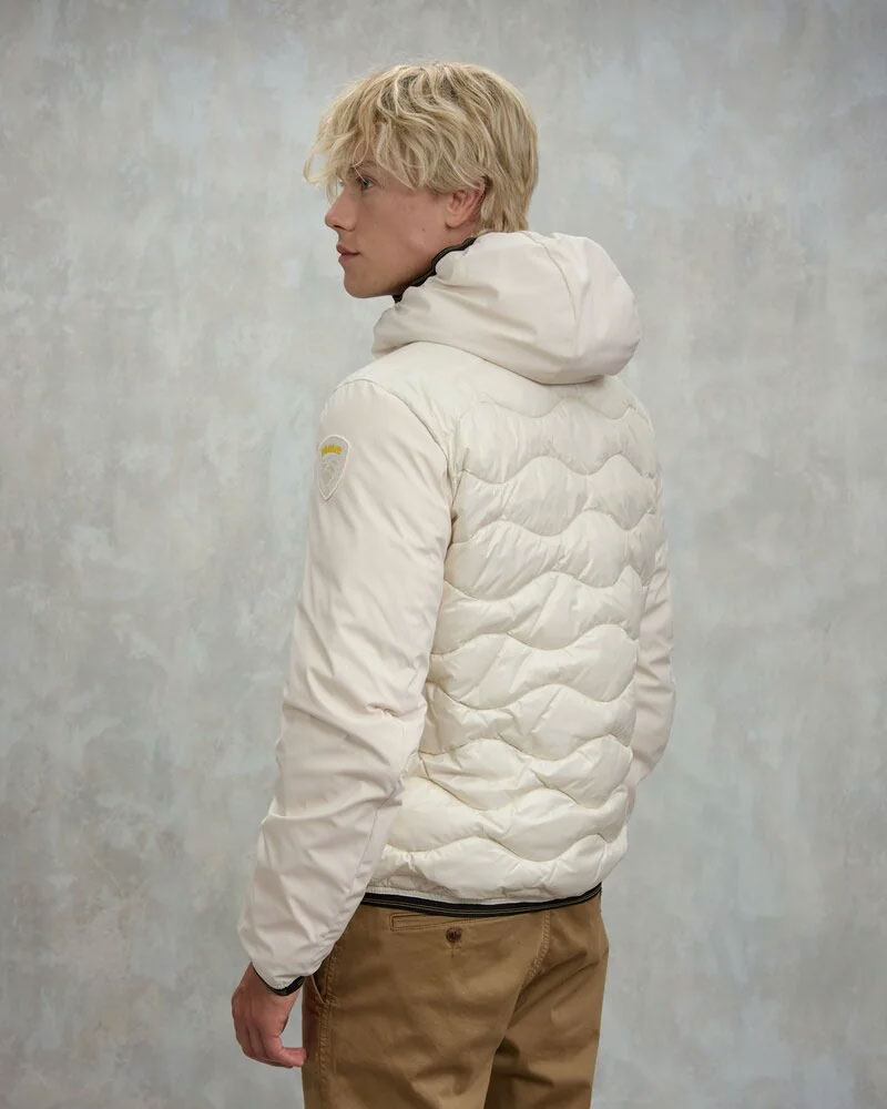 Blauer Piumino Imbottitura Mista Albert da Uomo Colore Bianco 4