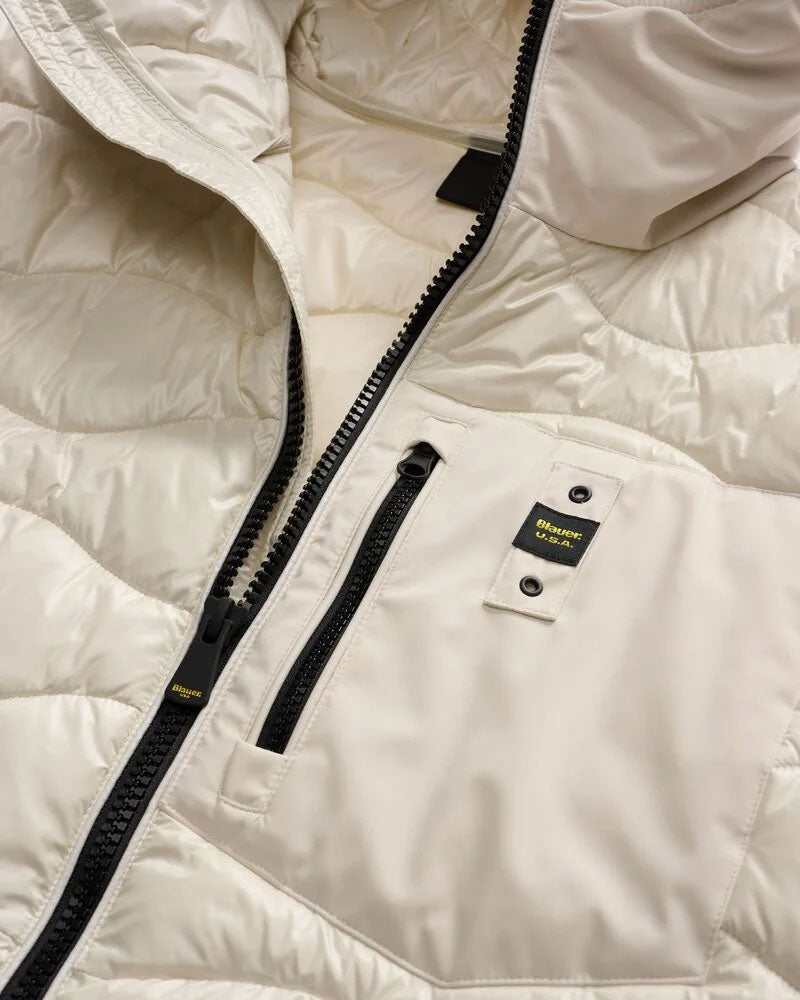 Blauer Piumino Imbottitura Mista Albert da Uomo Colore Bianco 5