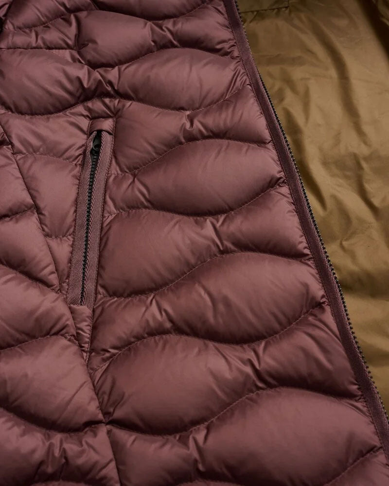Blauer Piumino Lungo ad Onde con Pelliccia Lynel Colore Rosso 5