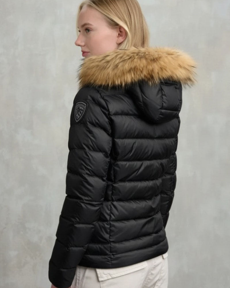 Blauer Piumino a Righe Arcadia da Donna Colore Nero 2