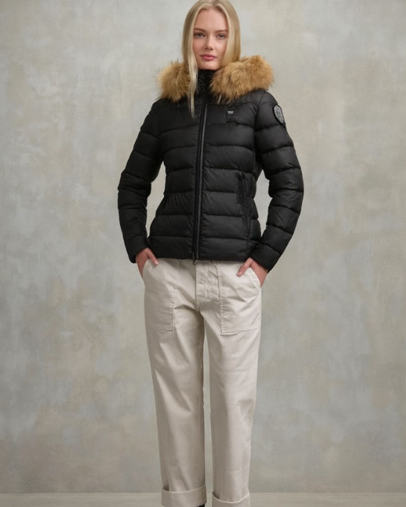 Blauer Piumino a Righe Arcadia da Donna Colore Nero 3