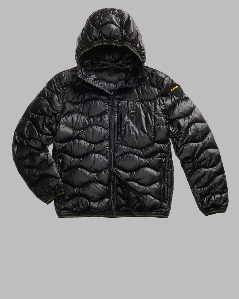 Blauer Piumino ad Onde Wave da Uomo Colore Nero 2