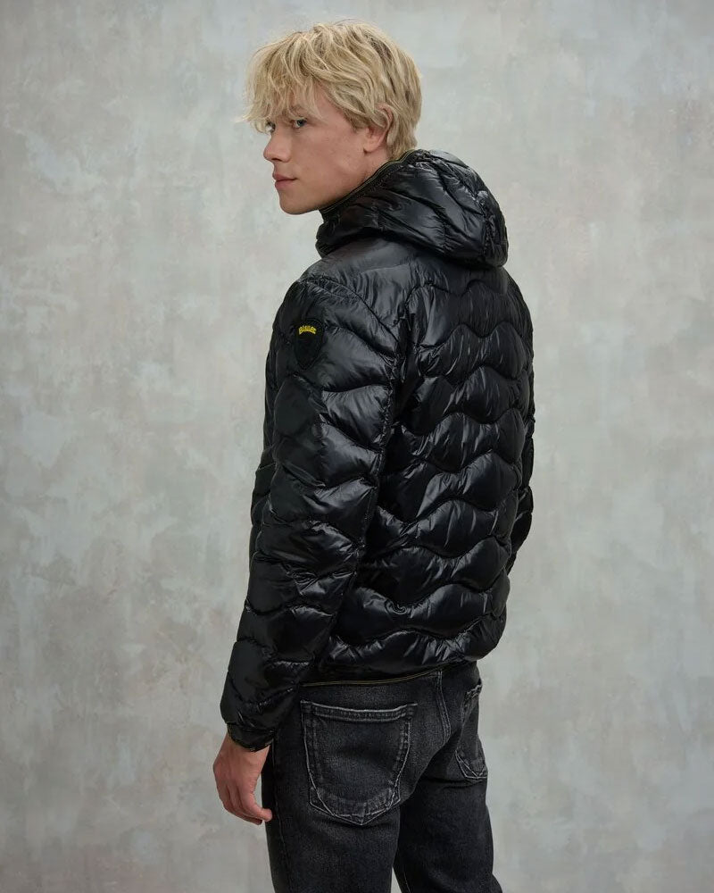 Blauer Piumino ad Onde Wave da Uomo Colore Nero 4