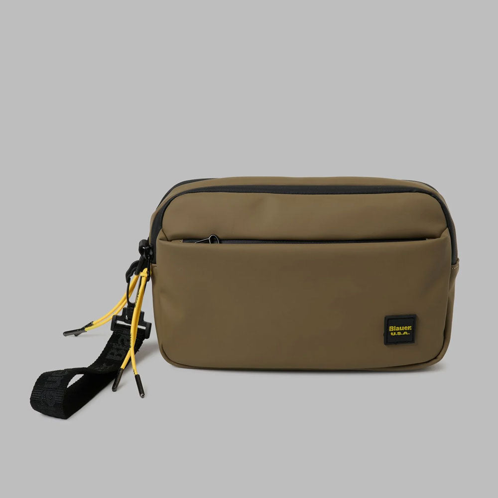 Blauer Pochette Rubber con Logo da Uomo Colore Verde Militare