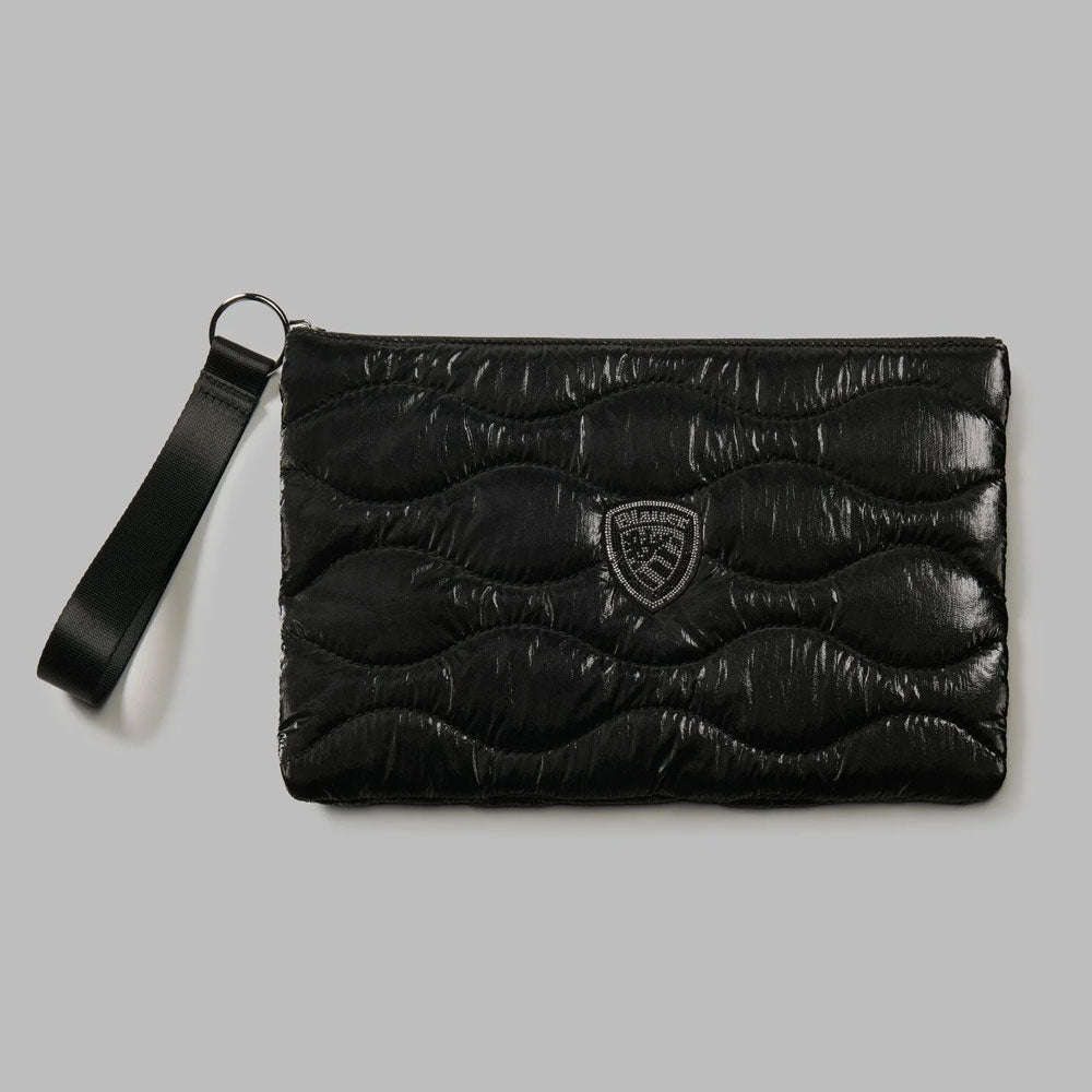 Blauer Pochette Trapuntata Softy con Logo da Donna Colore Nero