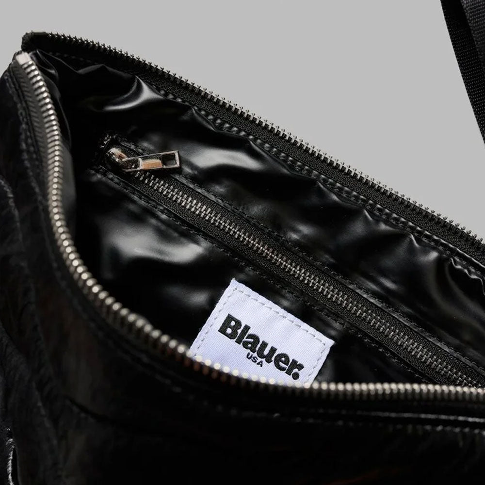 Blauer Pochette Trapuntata Softy con Logo da Donna Colore Nero 3
