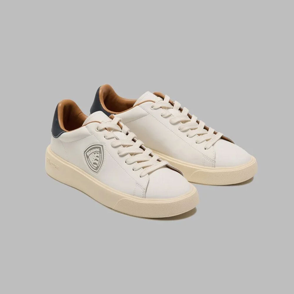 Blauer Sneakers Buck07 con Logo da Uomo Colore Crema Navy 2