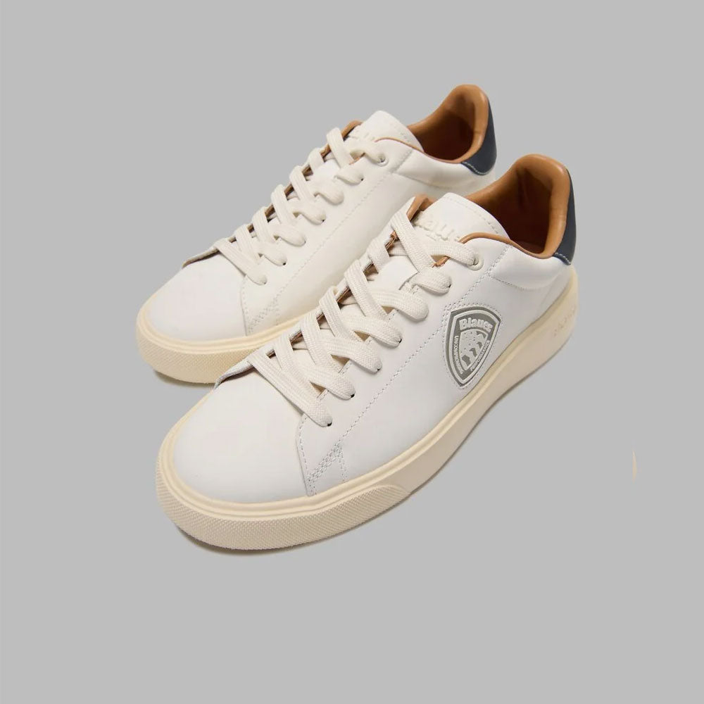 Blauer Sneakers Buck07 con Logo da Uomo Colore Crema Navy 5