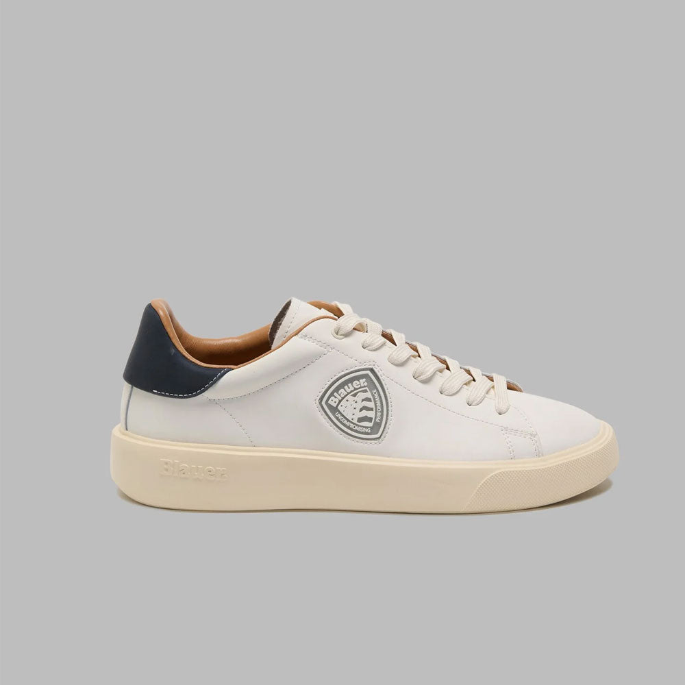 Blauer Sneakers Buck07 con Logo da Uomo Colore Crema Navy