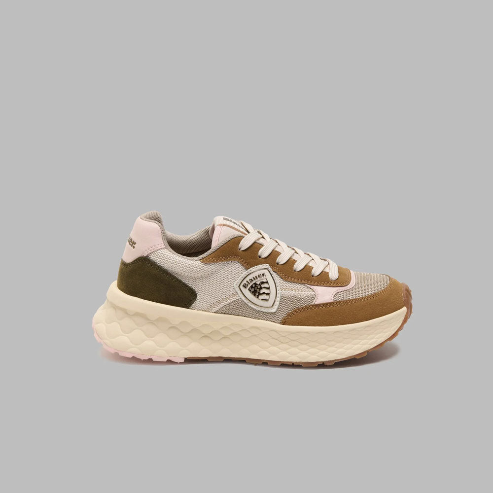 Blauer Sneakers Lynn01-Meg con Logo da Donna Colore Cognac-Taupe