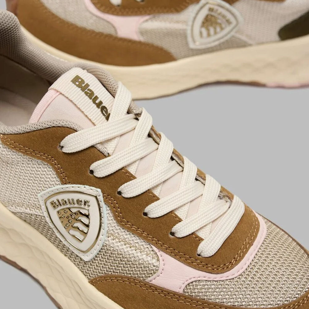 Blauer Sneakers Lynn01-Meg con Logo da Donna Colore Cognac-Taupe 4