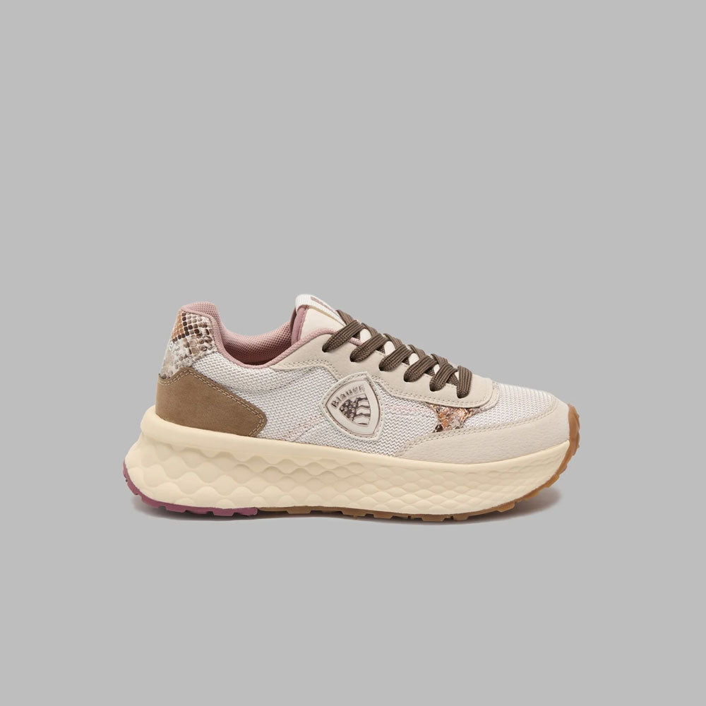 Blauer Sneakers Lynn01-Pyt con Logo da Donna Colore Crema