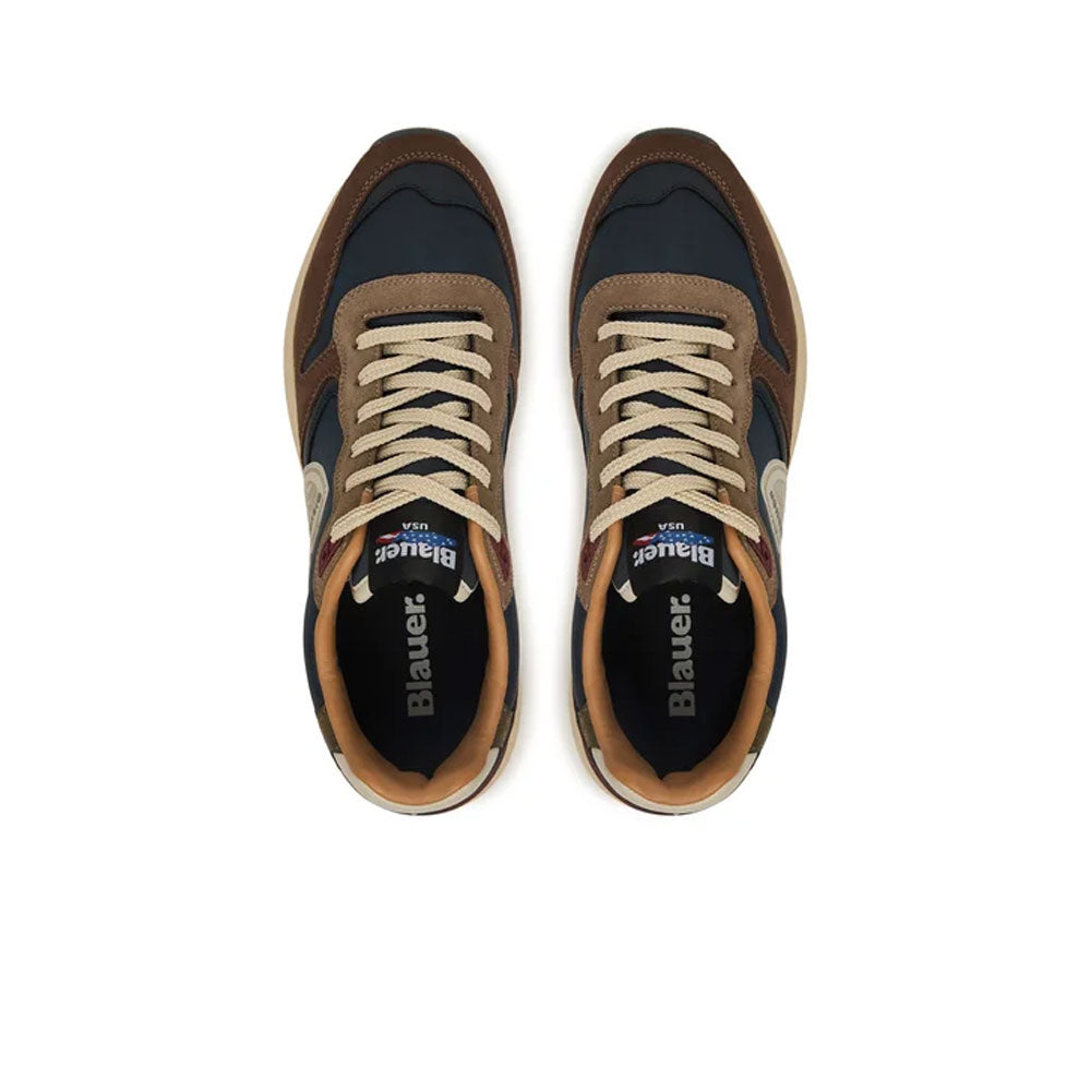 Blauer Sneakers Ray02-Nus da Uomo Colore Taupe-Military 3