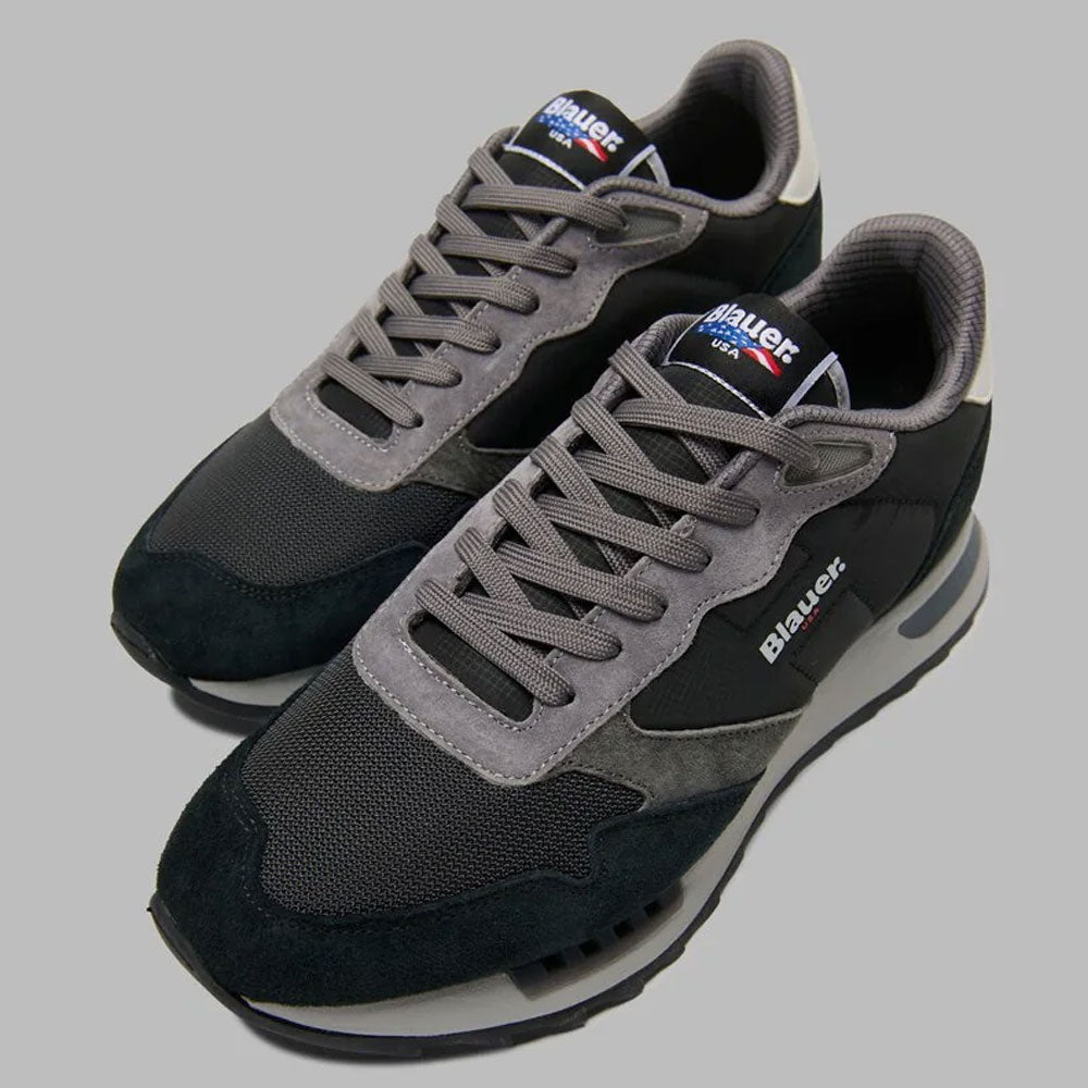 Blauer Sneakers Ryder da Uomo Colore Black Grey 4