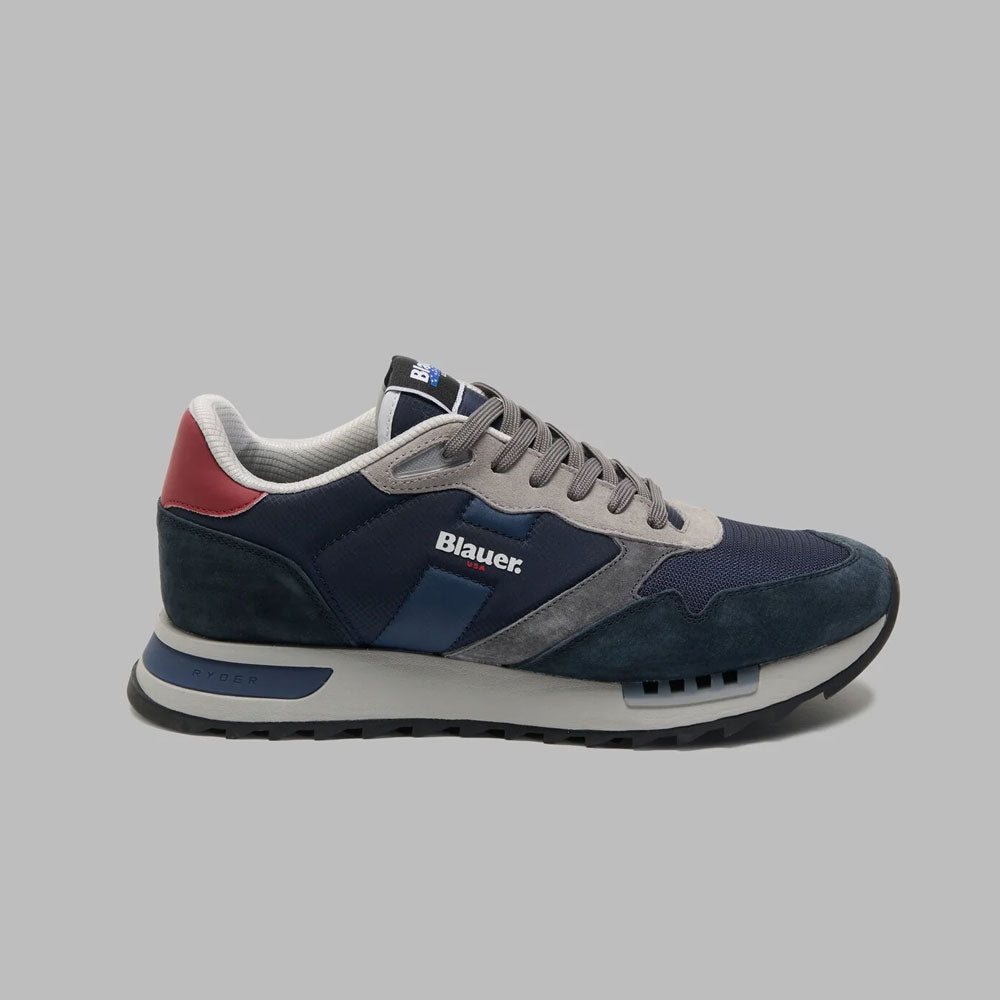 Blauer Sneakers Ryder da Uomo Colore Navy Red