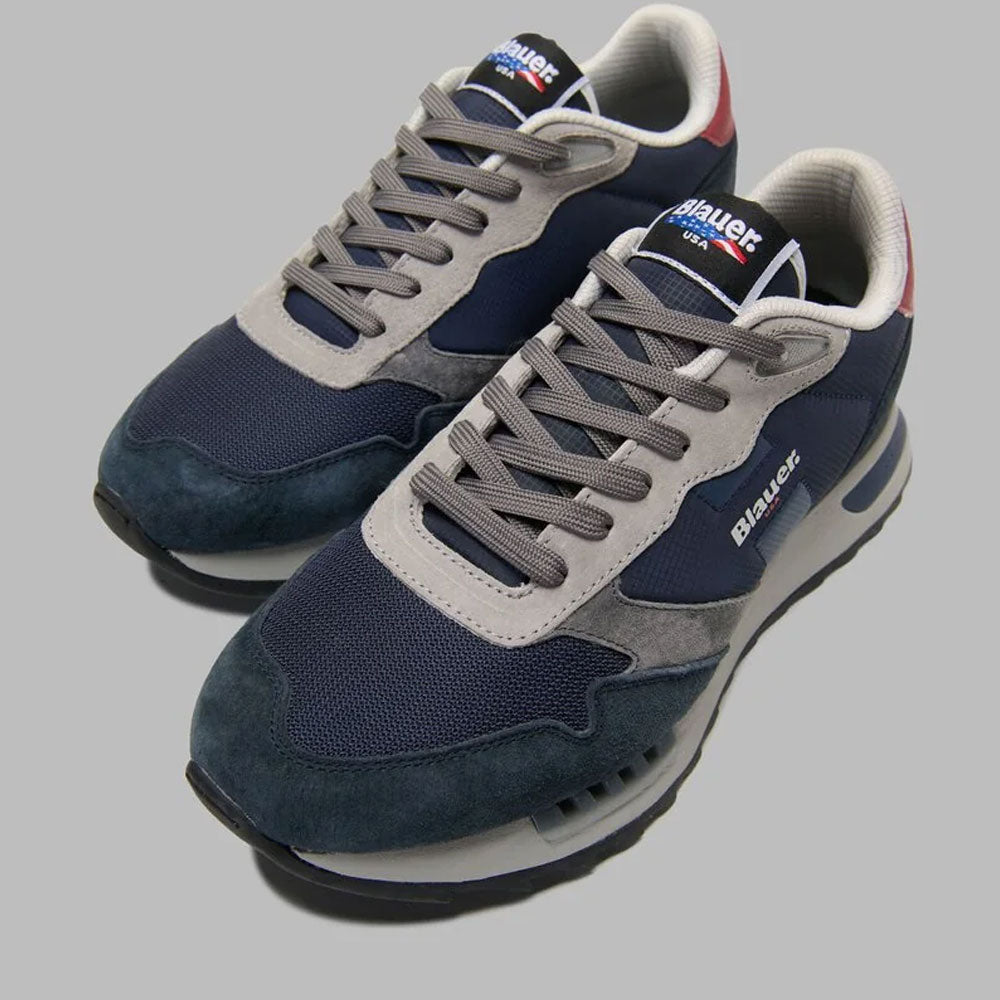 Blauer Sneakers Ryder da Uomo Colore Navy Red 5