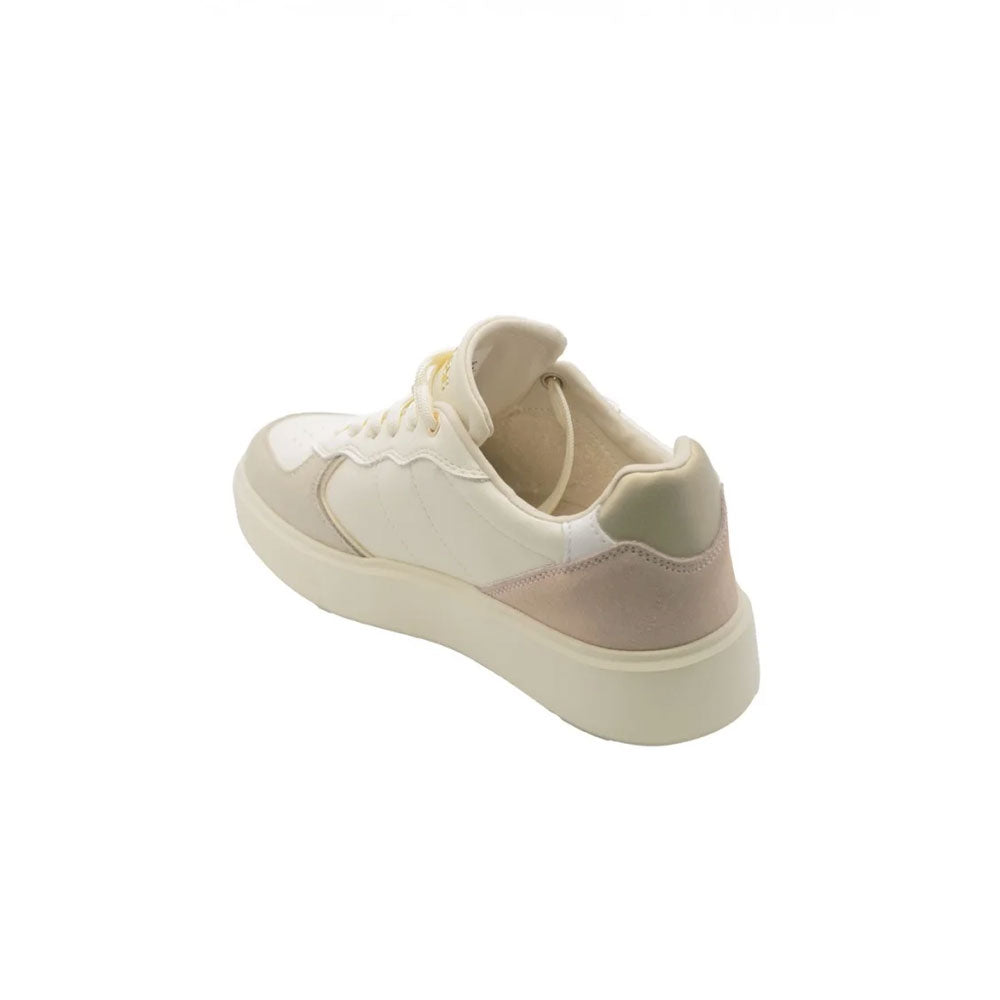 Blauer Sneakers con Logo Glitter da Donna Colore Nude 3